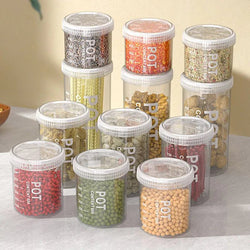 Grain Storage Box Coffee Beans Pasta Storage Tank Moisture-Proof Cereal Dispenser Transparent Snacks Jar Kitchen Food Seal Box - PST PS Tradings