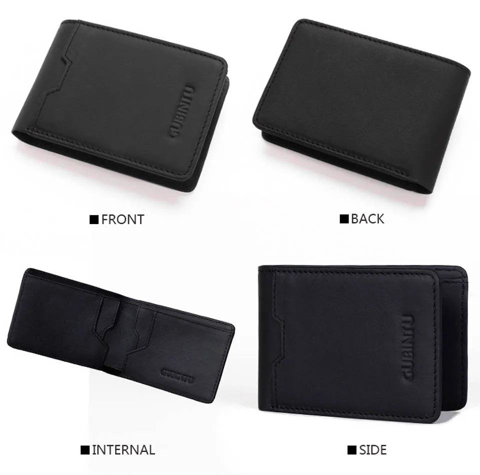 Gubintu Thin Genuine Leather Men Wallets Card Holder Multifunctional Slim Brand Men Purse Business High Quality Men Wallets - PST PS Tradings