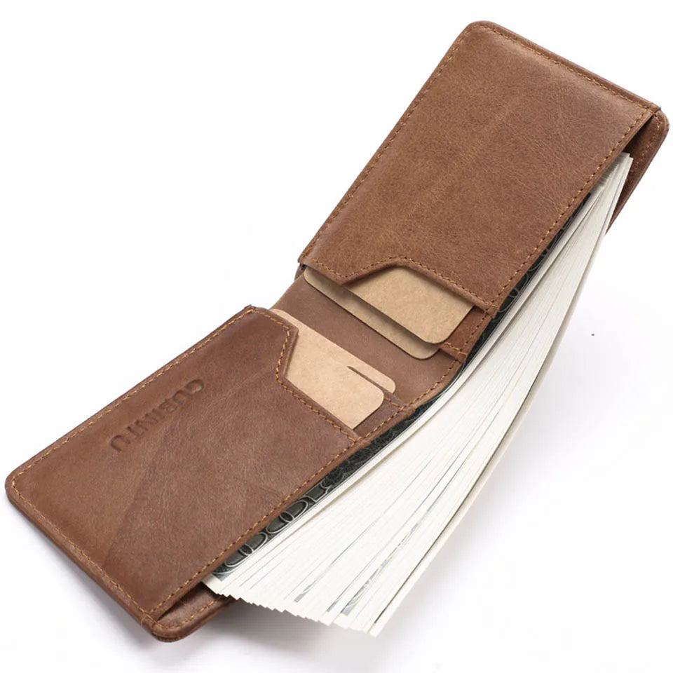 Gubintu Thin Genuine Leather Men Wallets Card Holder Multifunctional Slim Brand Men Purse Business High Quality Men Wallets - PST PS Tradings