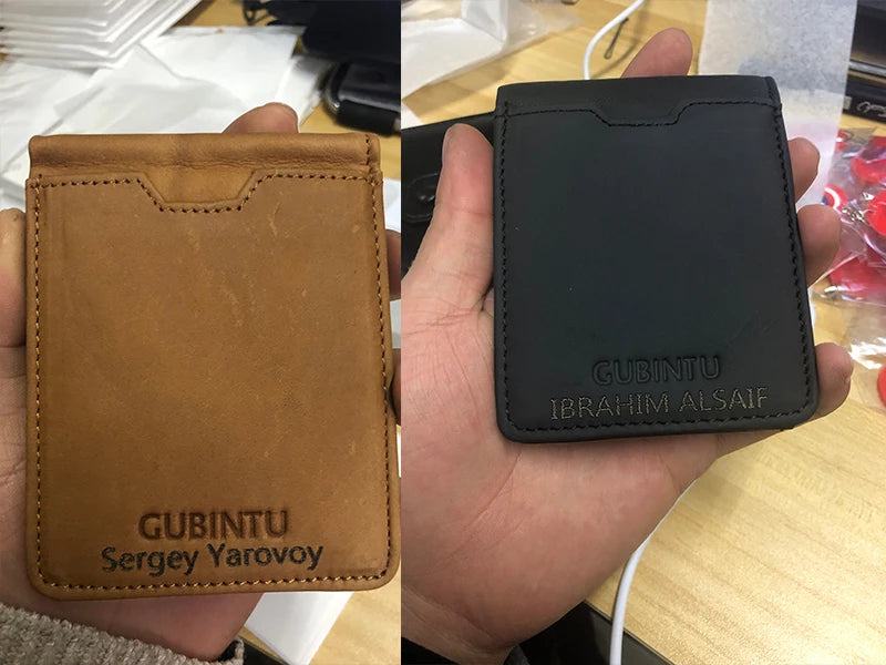 Gubintu Thin Genuine Leather Men Wallets Card Holder Multifunctional Slim Brand Men Purse Business High Quality Men Wallets - PST PS Tradings