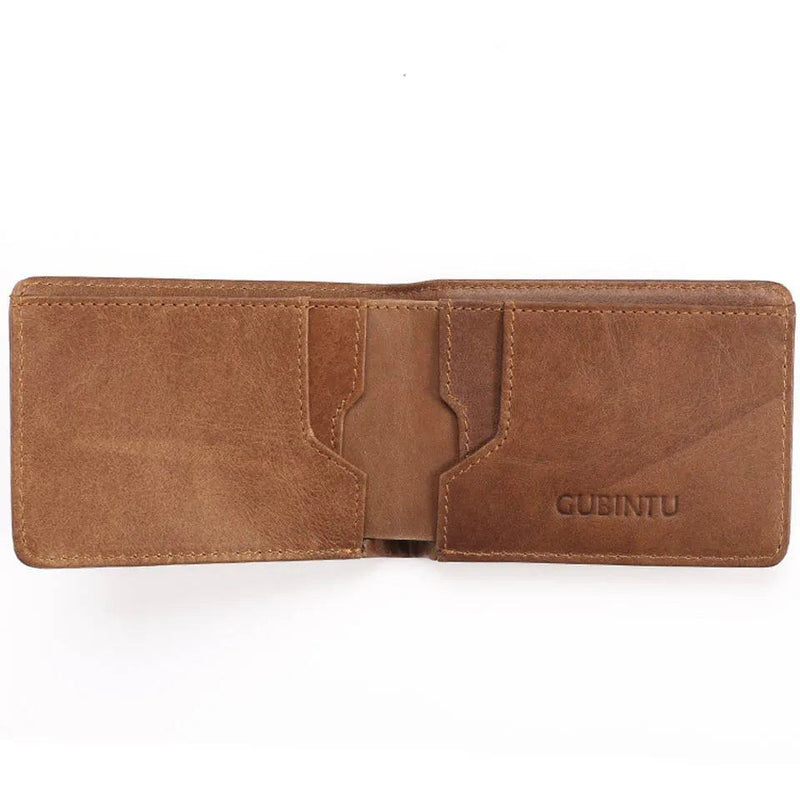 Gubintu Thin Genuine Leather Men Wallets Card Holder Multifunctional Slim Brand Men Purse Business High Quality Men Wallets - PST PS Tradings