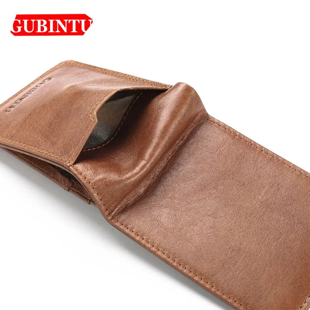 Gubintu Thin Genuine Leather Men Wallets Card Holder Multifunctional Slim Brand Men Purse Business High Quality Men Wallets - PST PS Tradings