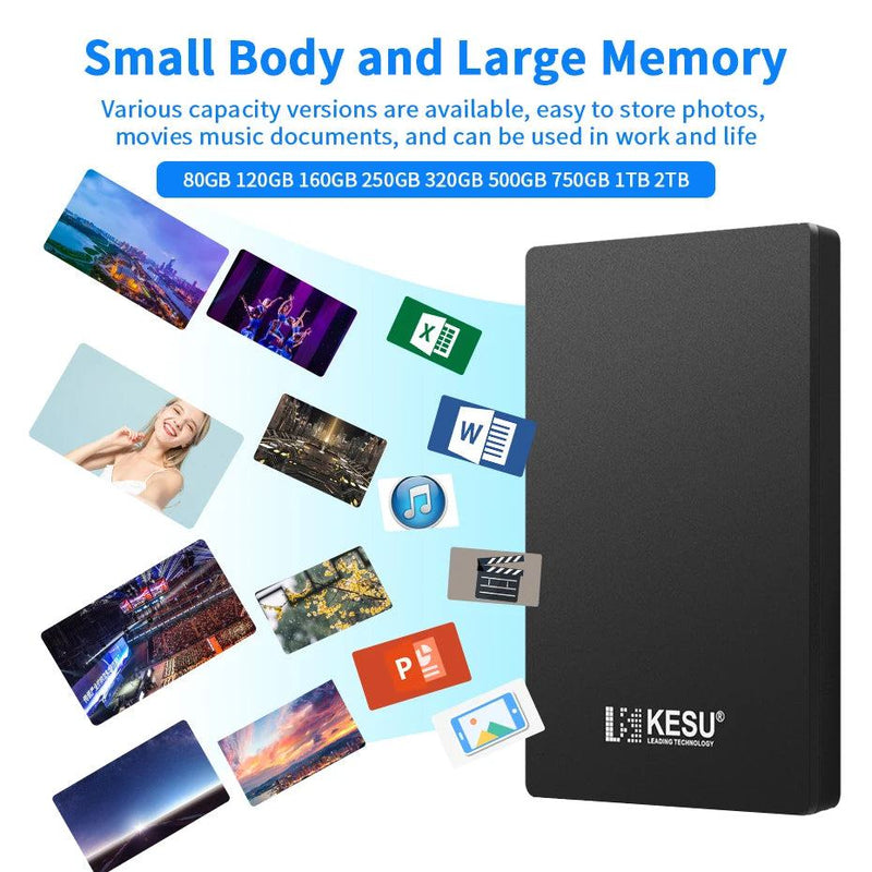 HDD Portable External Hard Drive 2tb/1tb/500gb 2.5" USB Hard Disk Storage memory for PC, Desktop tablets Laptop MacBook Computer - PST PS Tradings