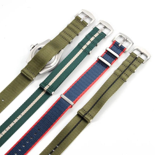 High quality Nylon Watchband For Omega 007 Hamilton Rolex Seiko Nato Galaxy watch strap 6 4 3 42/44 premium 20mm 22mm bracelet - PST PS Tradings