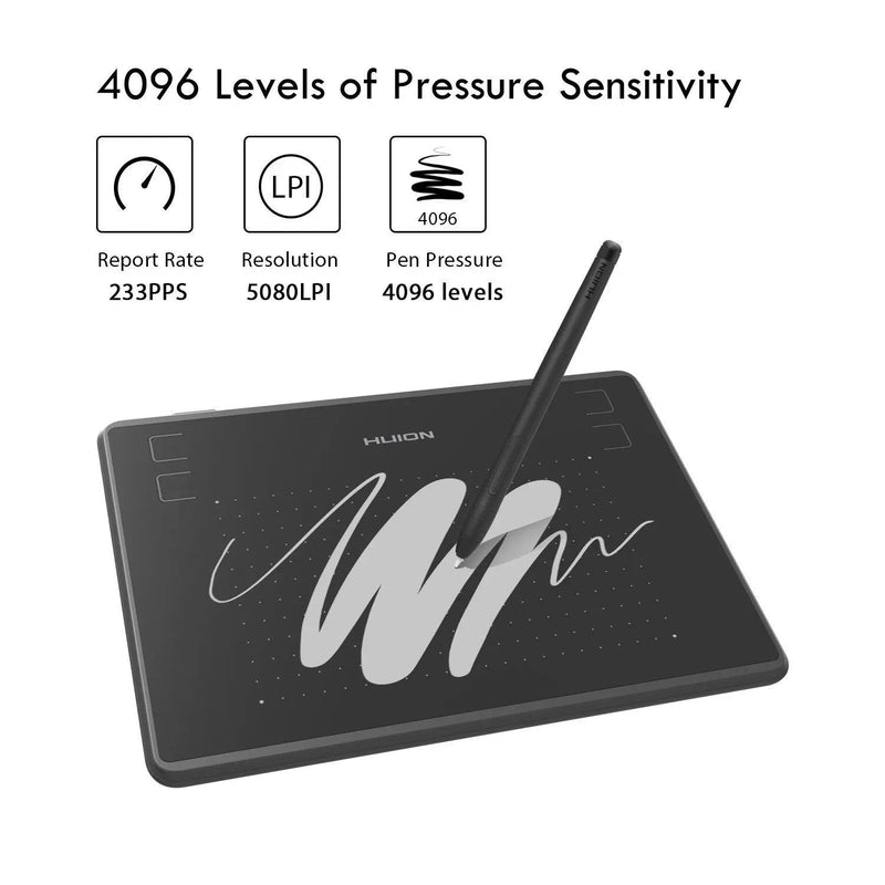 HUION H430P Digital Tablets Micro USB Signature Graphics Drawing Pen Tablet OSU Game Battery-Free Tablet Android Mac Windows