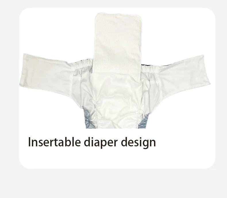 Ice Silk Adult Cloth Disaper Waterproof Old Man's Diaper Pants Reusable Diapers Trouser Pocket Anti-leak Breathable Nappy Pads - PST PS Tradings