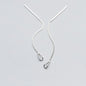 INZATT 925 Sterling Silver 6.3cm Long Tassel Chain Sticker Bar Dangle Drop Earrings For Women Fashion Jewelry Wedding Gift - PST PS Tradings