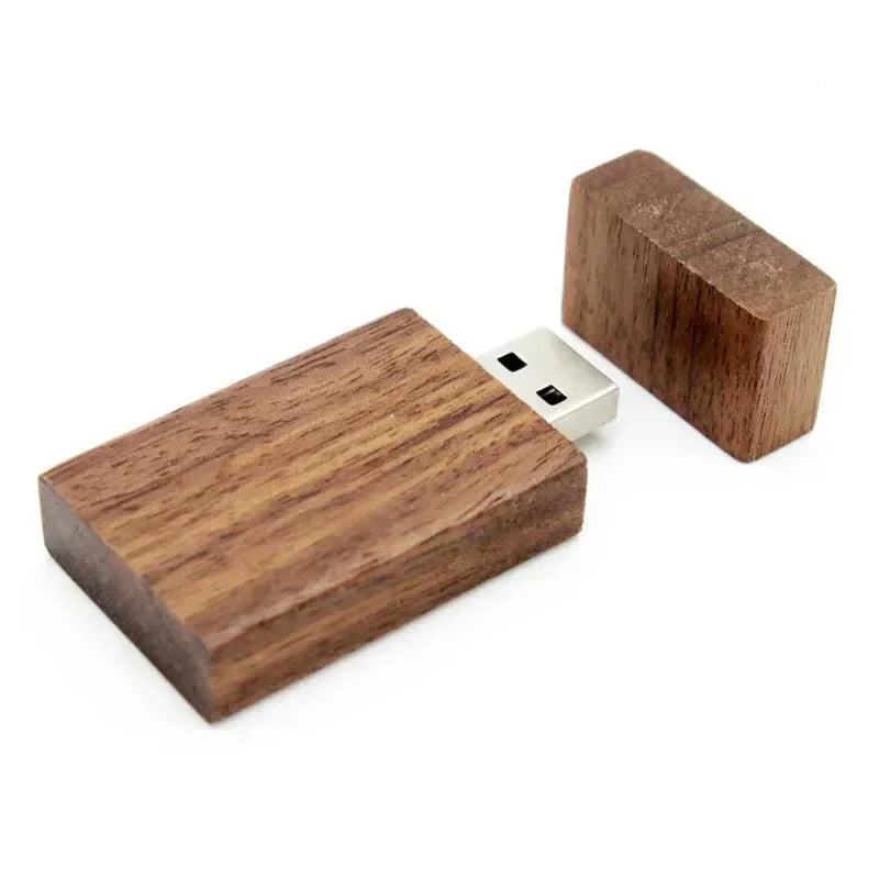 JASTER (1 PCS Free LOGO) Photo Unique Album Walnut Wood USB+Box Pendrive USB Flash Drive 8GB 16GB 32GB 64GB 128GB Photography - PST PS Tradings