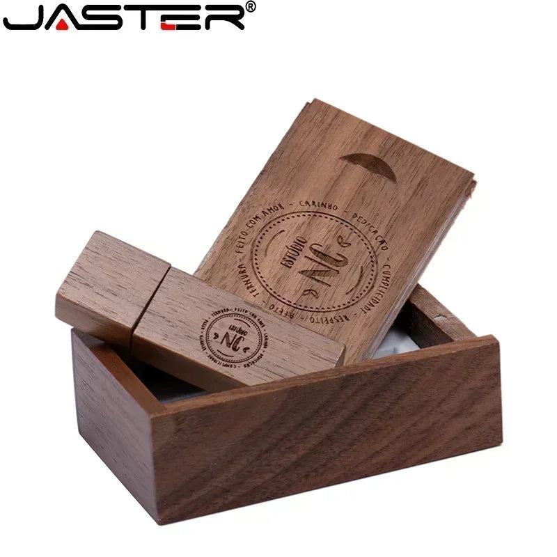 JASTER Customized Wooden Usb Flash Drive Customer LOGO Pendrive 8GB 16GB 32GB U Disk Memory Stick PHOTOGRAPHY Wedding Gifts - PST PS Tradings