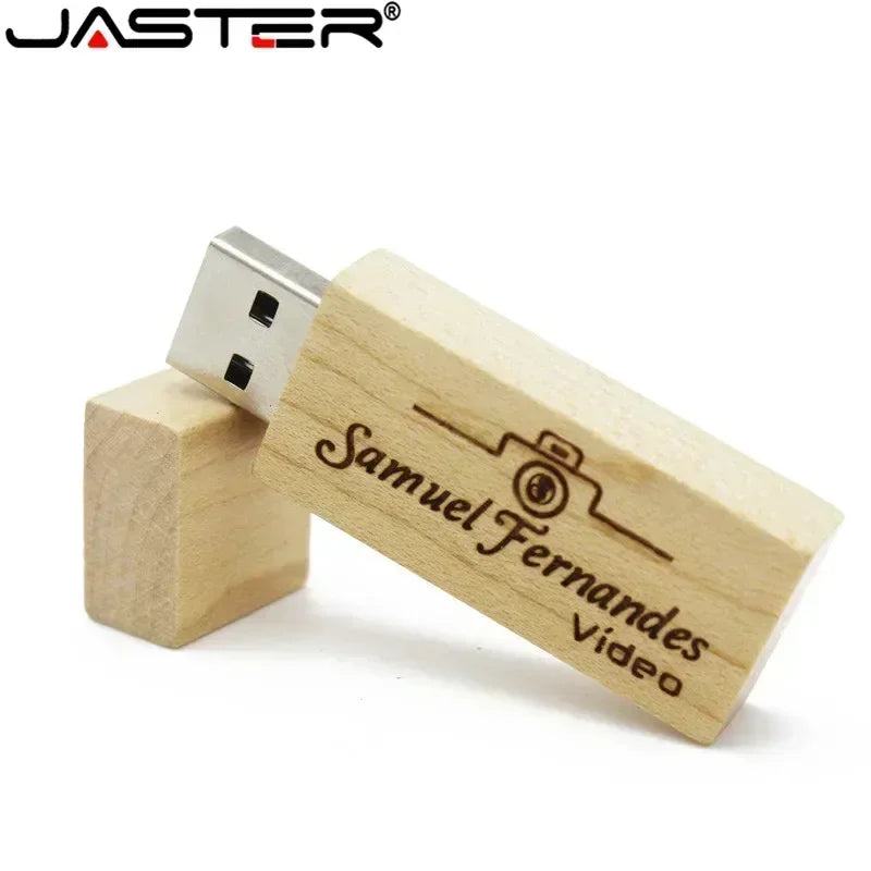 JASTER Customized Wooden Usb Flash Drive Customer LOGO Pendrive 8GB 16GB 32GB U Disk Memory Stick PHOTOGRAPHY Wedding Gifts - PST PS Tradings