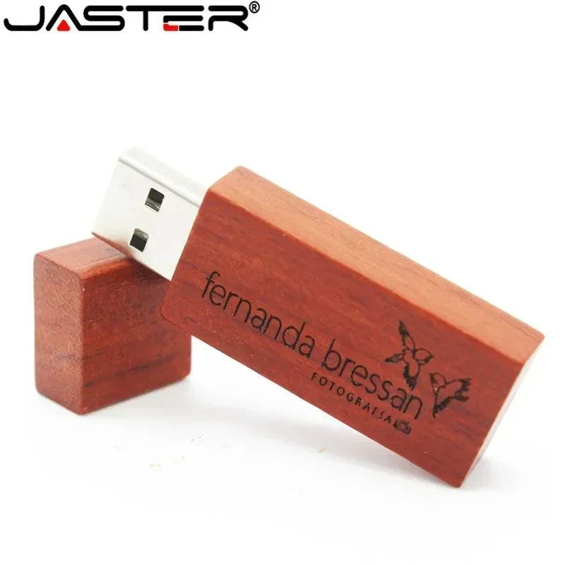 JASTER Customized Wooden Usb Flash Drive Customer LOGO Pendrive 8GB 16GB 32GB U Disk Memory Stick PHOTOGRAPHY Wedding Gifts - PST PS Tradings