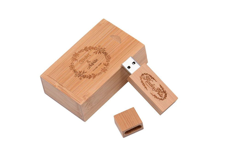 JASTER Customized Wooden Usb Flash Drive Customer LOGO Pendrive 8GB 16GB 32GB U Disk Memory Stick PHOTOGRAPHY Wedding Gifts - PST PS Tradings