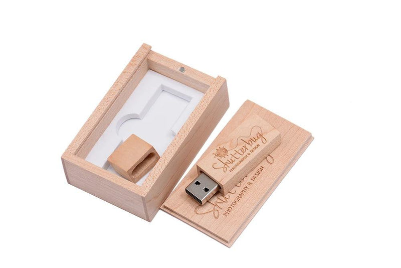 JASTER Customized Wooden Usb Flash Drive Customer LOGO Pendrive 8GB 16GB 32GB U Disk Memory Stick PHOTOGRAPHY Wedding Gifts - PST PS Tradings