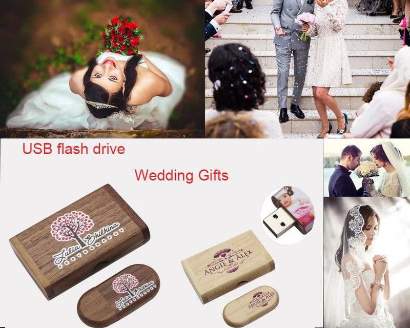 JASTER High Quality Wooden Logo Engrave Wood USB Flash Drive 4GB 8GB 16GB 32GB 64GB wedding Gift Flash Memory Card Pen Drive - PST PS Tradings