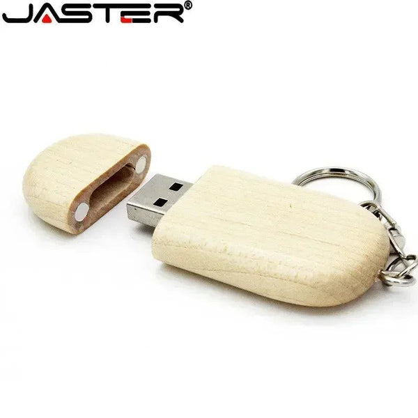 JASTER Personality Gift Wood Creative Pen Drive LOGO Customized U Disk USB 2.0 Pendrive 4GB 8GB 16GB 32GB 64GB 128GB - PST PS Tradings