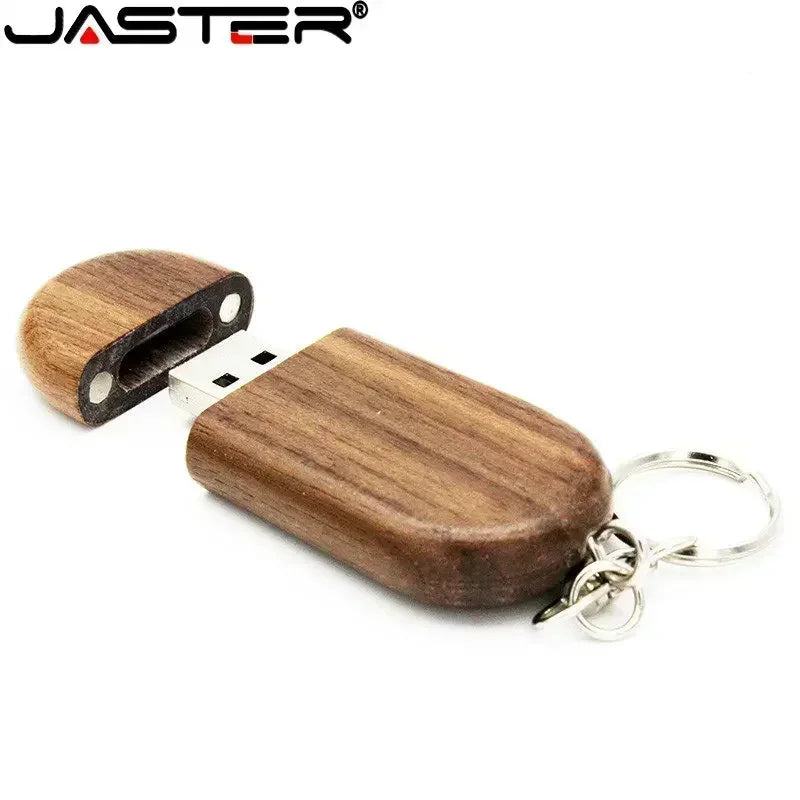 JASTER Personality Gift Wood Creative Pen Drive LOGO Customized U Disk USB 2.0 Pendrive 4GB 8GB 16GB 32GB 64GB 128GB - PST PS Tradings