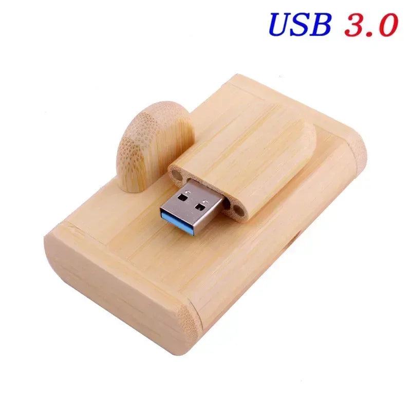 JASTER USB 3.0 High Speed LOGO Wooden Box Personal Logo Customer Pendrive 8GB 16GB 32GB 64GB USB Flash Drive Pen Drive U Disk - PST PS Tradings