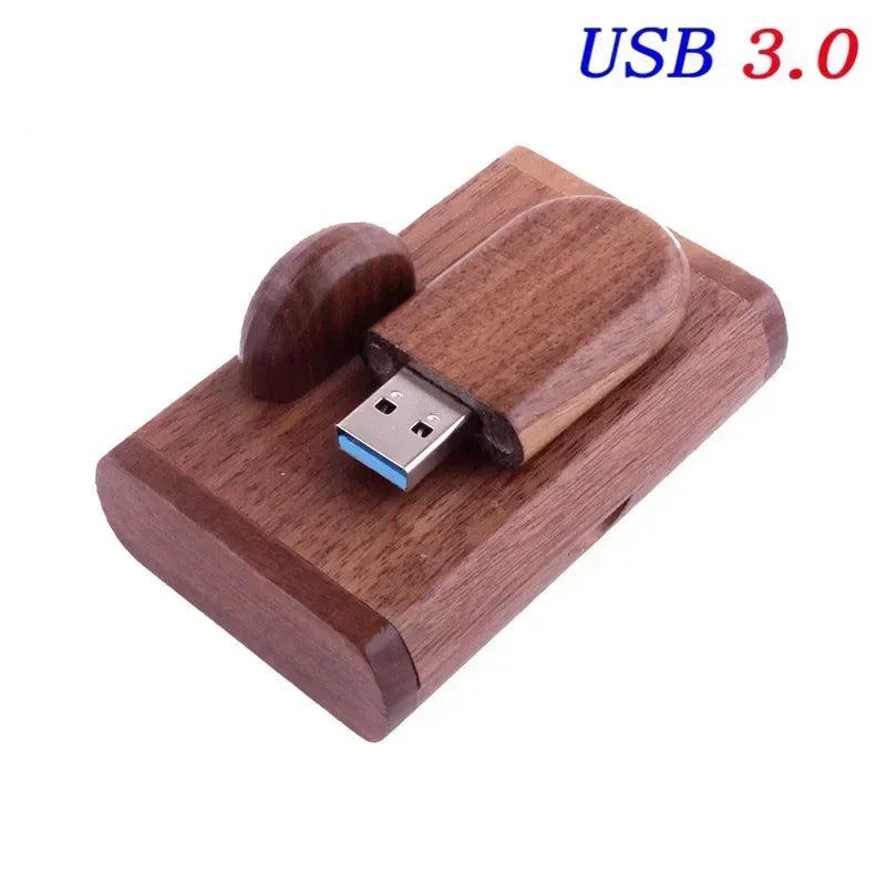 JASTER USB 3.0 High Speed LOGO Wooden Box Personal Logo Customer Pendrive 8GB 16GB 32GB 64GB USB Flash Drive Pen Drive U Disk - PST PS Tradings