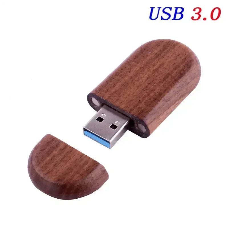 JASTER USB 3.0 High Speed LOGO Wooden Box Personal Logo Customer Pendrive 8GB 16GB 32GB 64GB USB Flash Drive Pen Drive U Disk - PST PS Tradings