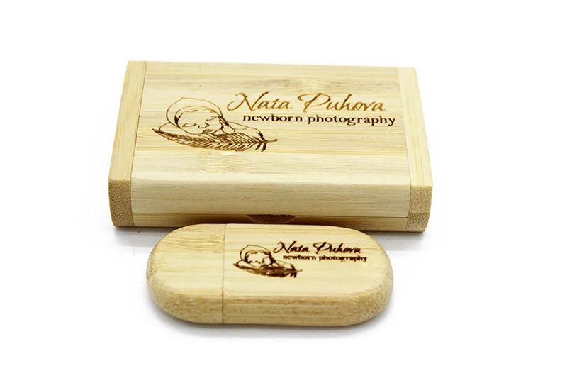 JASTER USB 3.0 Wooden Box Pen Drive Free Custom Logo USB Flash Drive Bamboo Pendrive Wedding Gift Memory Stick 128GB 32GB 64GB