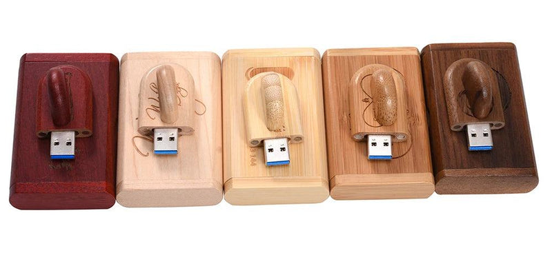 JASTER USB 3.0 Wooden Box Pen Drive Free Custom Logo USB Flash Drive Bamboo Pendrive Wedding Gift Memory Stick 128GB 32GB 64GB