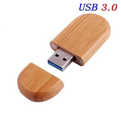 JASTER USB 3.0 Wooden Box Pen Drive Free Custom Logo USB Flash Drive Bamboo Pendrive Wedding Gift Memory Stick 128GB 32GB 64GB