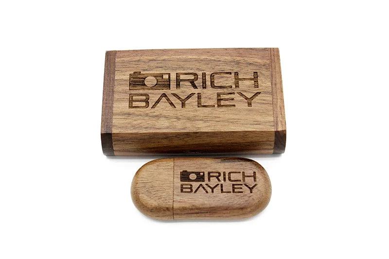 JASTER USB 3.0 Wooden Box Pen Drive Free Custom Logo USB Flash Drive Bamboo Pendrive Wedding Gift Memory Stick 128GB 32GB 64GB