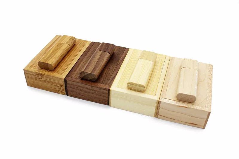 JASTER Wooden / bamboo USB Flash Drive 2.0 4GB 8GB 16GB 32GB 64GB 128GB Pen Driver Pendrive  Memory Creativo Personal LOGO Gifts