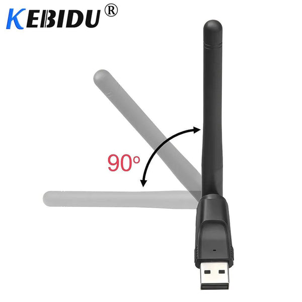 Kebidu 150M USB 2.0 WiFi Wireless Network Card 802.11 b/g/n LAN Antenna Adapter for Laptop PC Win 7 8 10 Mac IOS Android Linux - PST PS Tradings