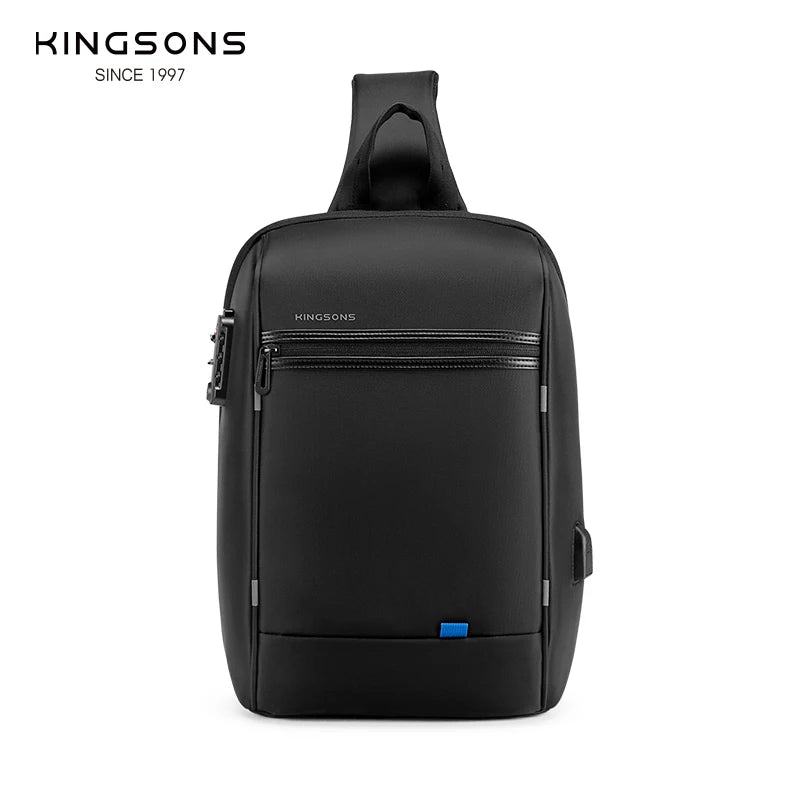 Kingsons/Vgoal Anti-theft Waterproof Single Shoulder Backpack For Men Laptop 14/13.3 inch W/ USB Charging Port&TSA Customs Lock - PST PS Tradings