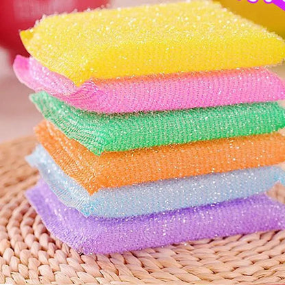 Kitchen nonstick oil scouring pad oil cleaning cloth washing cloth to wash cloth towel brush bowl cloth sponge 4 pcs - PST PS Tradings