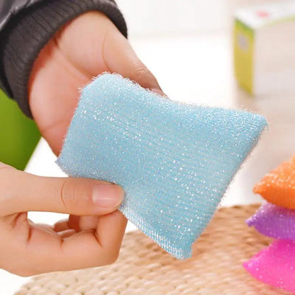 Kitchen nonstick oil scouring pad oil cleaning cloth washing cloth to wash cloth towel brush bowl cloth sponge 4 pcs - PST PS Tradings