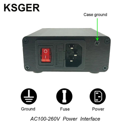 KSGER T12 Soldering Station V2.1S STM32 OLED Digital Temperature Controller Electric Soldering Irons Stings T12-K B2 BC2 D24 Tip