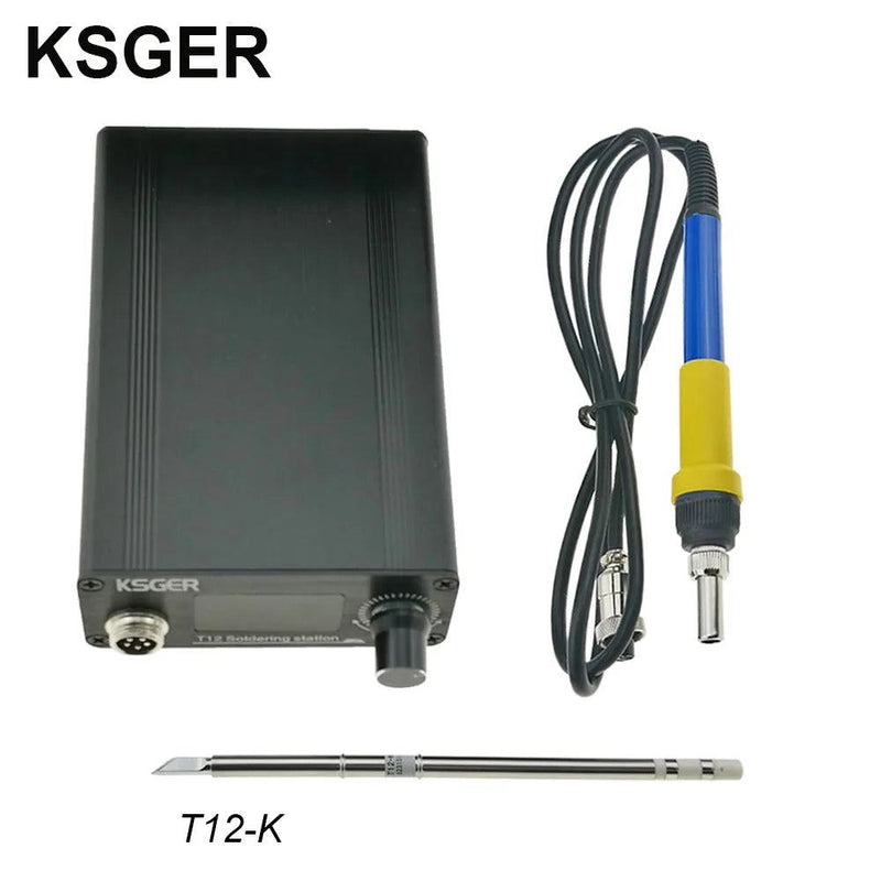 KSGER T12 Soldering Station V2.1S STM32 OLED Digital Temperature Controller Electric Soldering Irons Stings T12-K B2 BC2 D24 Tip