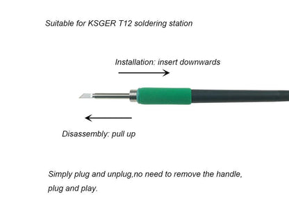 KSGER T12 Soldering Station V2.1S STM32 OLED Digital Temperature Controller Electric Soldering Irons Stings T12-K B2 BC2 D24 Tip