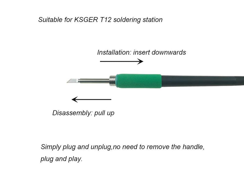 KSGER T12 Soldering Station V2.1S STM32 OLED Digital Temperature Controller Electric Soldering Irons Stings T12-K B2 BC2 D24 Tip