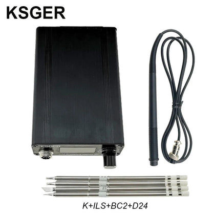 KSGER T12 Soldering Station V2.1S STM32 OLED Digital Temperature Controller Electric Soldering Irons Stings T12-K B2 BC2 D24 Tip