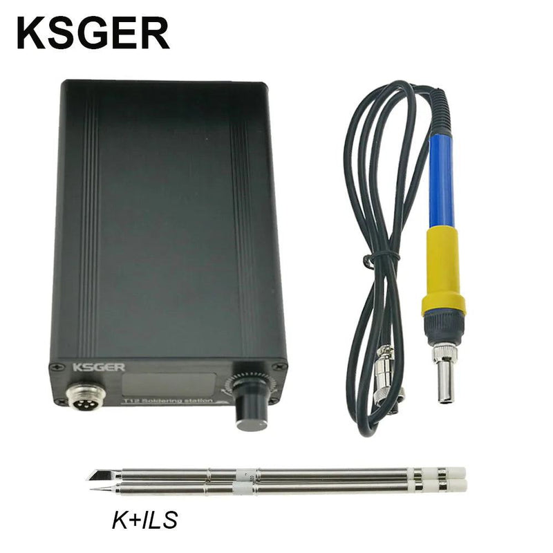 KSGER T12 Soldering Station V2.1S STM32 OLED Digital Temperature Controller Electric Soldering Irons Stings T12-K B2 BC2 D24 Tip