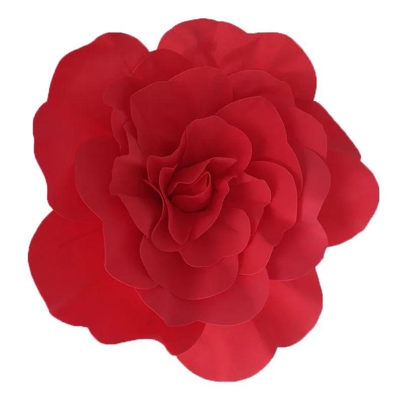 Large Foam Fake Flowers Artificial Roses Set of European Style Wedding Flower Wall Wedding Window Background Layout - PST PS Tradings