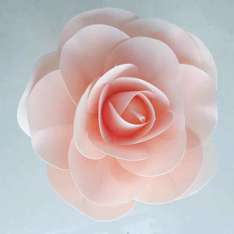 Large Foam Fake Flowers Artificial Roses Set of European Style Wedding Flower Wall Wedding Window Background Layout - PST PS Tradings