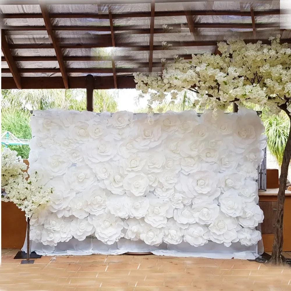 Large Foam Fake Flowers Artificial Roses Set of European Style Wedding Flower Wall Wedding Window Background Layout - PST PS Tradings