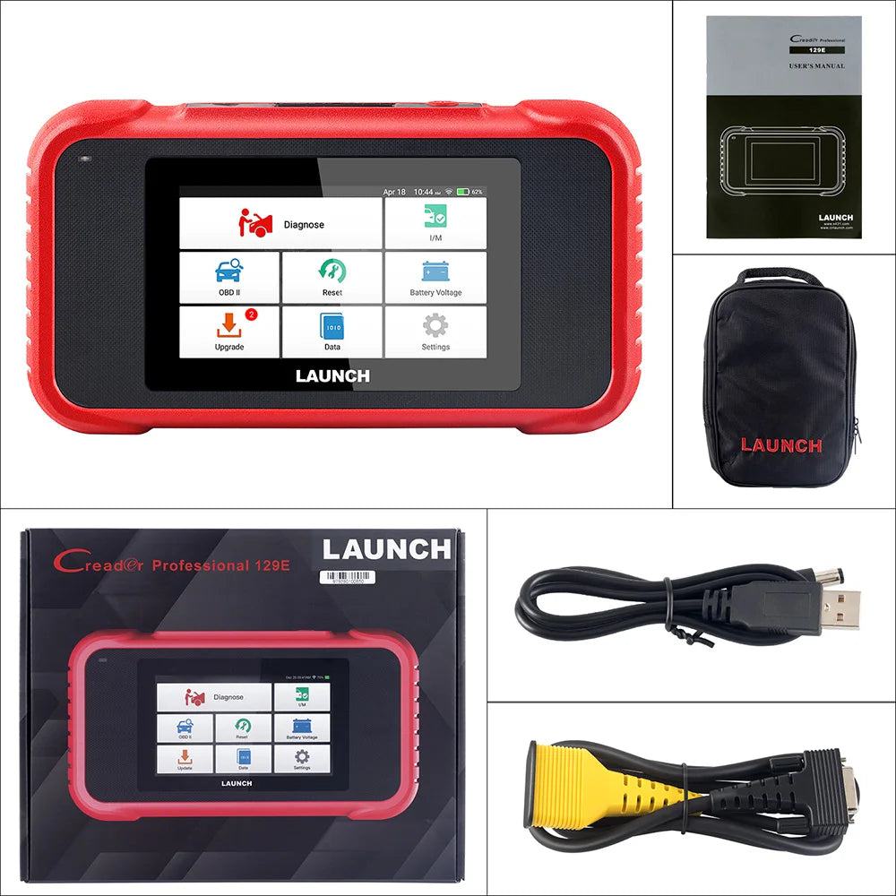 LAUNCH X431 CRP129E / CRP129E V2.0 Car OBD2 Diagnostic Tools ENG ABS SRS AT Oil SAS EPB TPMS DPF Reset Auto Scanner Free Update - PST PS Tradings