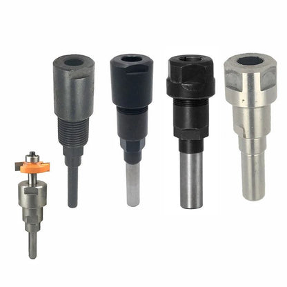 LAVIE 1 pc 1/4" 8mm 12mm 1/2" Shank Router Bit Extension Rod Collet Engraving Machine Extension Milling Cutter For Wood MC04003