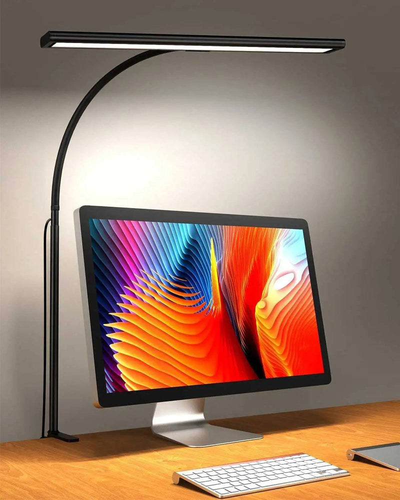 LED Desk Lamp for Office Home, Eye-Caring Desk Light Lamp with Stepless Dimming Adjustable Flexible Gooseneck Adjustable Light - Property & Safety Tradings