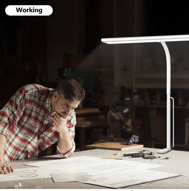 LED Desk Lamp for Office Home, Eye-Caring Desk Light Lamp with Stepless Dimming Adjustable Flexible Gooseneck Adjustable Light - Property & Safety Tradings