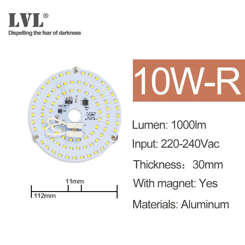 LED Panel Light 10W 18W 25W 40W No Flicker AC 220V 230V for Ceiling Light Source Square Round Panel Light