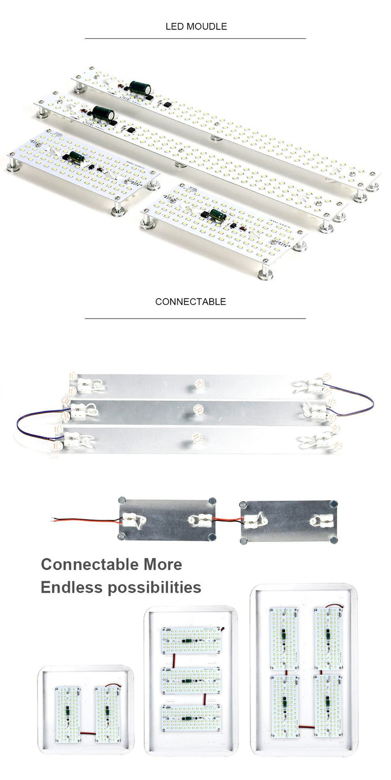 LED Panel Light 10W 18W 25W 40W No Flicker AC 220V 230V for Ceiling Light Source Square Round Panel Light