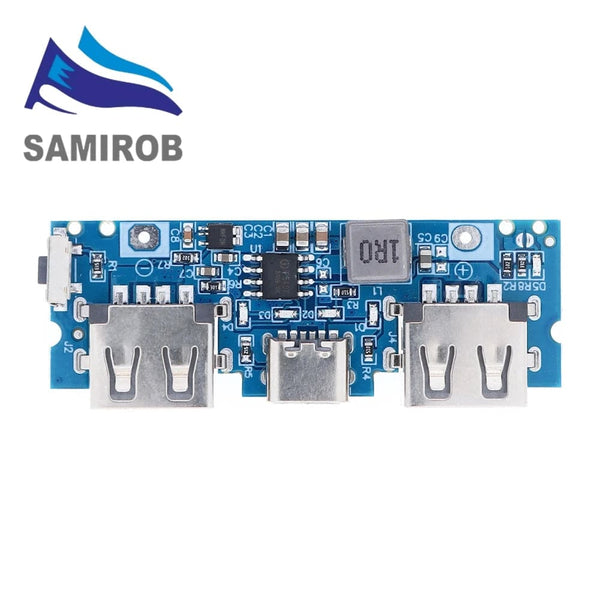 Lithium Battery Charger Board LED Dual USB 5V 2.4A Micro/Type-C USB Mobile Power Bank 18650 Charging Module - PST PS Tradings