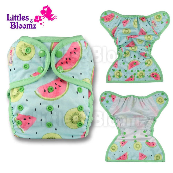 [Littles&Bloomz] Baby Diapers One Size Reusable Cloth Colour Nappy Waterproof Cover Wrap To Use With Flat or Fitted Nappy Diaper - PST PS Tradings