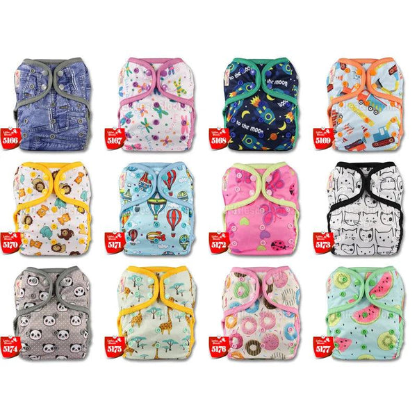 [Littles&Bloomz] Baby Diapers One Size Reusable Cloth Colour Nappy Waterproof Cover Wrap To Use With Flat or Fitted Nappy Diaper - PST PS Tradings